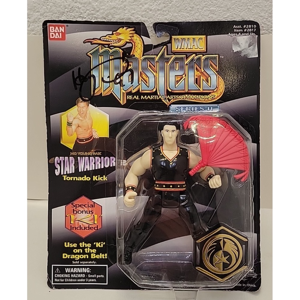 1996 Ban Dai WMAC Masters Ho Young Pak Star Warrior Tornado Kick Action Signed!